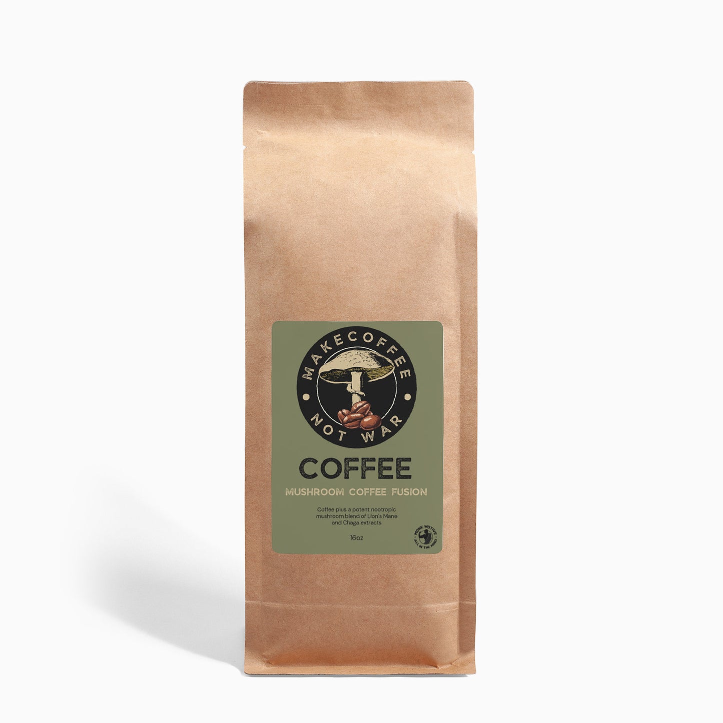 Mushroom Coffee Fusion - Lion’s Mane & Chaga 16oz