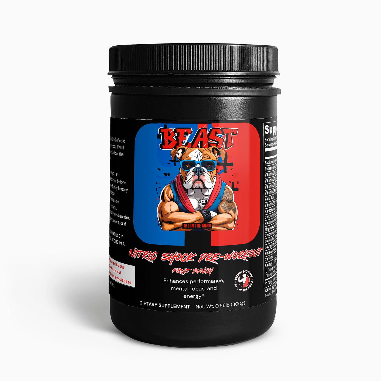 Nitric Shock Pre-Workout Powder (Fruit Punch)